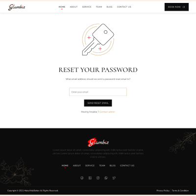 Membership Reset Password Request